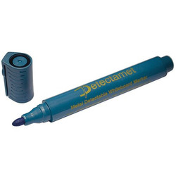 Detectamet Dry Erase Marker Set,Blue,Capped,PK10 145-A06-P01-A07