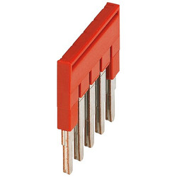 Square D Plug-In Bridge,Copper,Plastic,Red NSYTRAL25