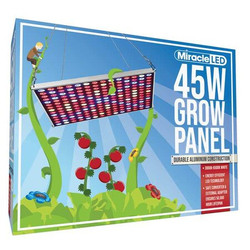 Miracle Led Grow Light Fixture,11"L,11"W,2/5"H,45W 602192
