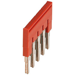 Square D Plug-In Bridge,Copper,Plastic,Red NSYTRAL45
