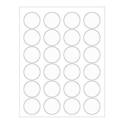 Tape Logic Circle Laser Label,1-5/8",PK2400 LL231CL