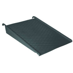 Eagle Mfg Spill Containment Ramp,w/o Drain,PE,Blk 1689B