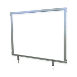 Ghent Mounted Sneeze Guard,24-1/4" H,59-1/4" W DPSC2459-A