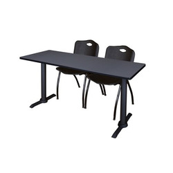 Cain Cain,60"x24",Training Table,2 M Chrs MTRCT6024GY47BK