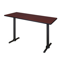 Cain Cafe Training Table,Cain 60x24",Mahogany MCTRCT6024MH