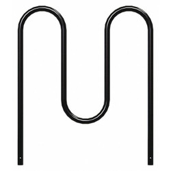 Madrax Bike Rack,Black Color,5 Cap.,39" W QS-WP36-5-IG-B