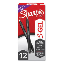 Sharpie Pen Set,Purple,Non-Erasable,Gel,PK12 2126235