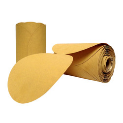 Aluminum Oxide Paper 514C Gold 6" x NH PSA Disc Roll Grit P220 RL/100 R 514C-6P-P0220-100 514-6P-220-100