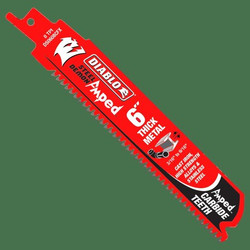 Diablo ReciproSawBlade,L:6",TPI:8,Straight DS0608CFA