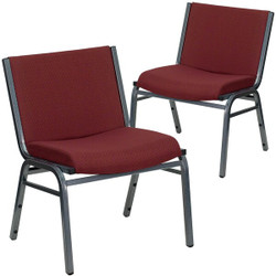 Flash Furniture Burgundy Fabric Stack Chair,PK2 2-XU-60555-BY-GG