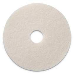 Americo® Polishing Pads, 17" Diameter, White, 5/Carton 401217