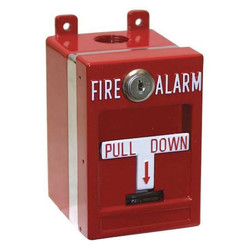 Edwards Signaling Pull Station,Key Reset,Double,SPST MPSR2-S45W-GE-NYW
