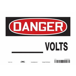 Condor Safety Sign,7 in x 10 in,Vinyl 479V95