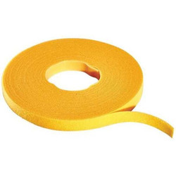 Rip-Tie Hook-and-Loop Cable Tie Roll,75 ft,Yellw W-75-QRL-Y