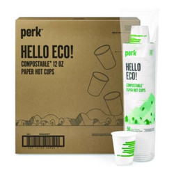 Perk™ CUP,COMP,HOT,12OZ,500CT PK56222CT
