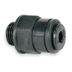 John Guest Adapter,5/32" Tube OD,Black,PK10 PM010411E-PK10