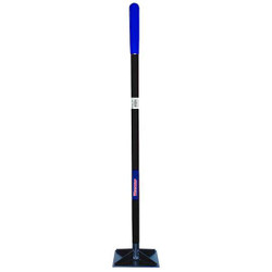 Westward Tamper,Steel,8in.L x 8in.W,Rubber Grip 38ZD98
