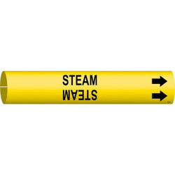 Brady Pipe Marker,Steam,2 in H,2 in W 4129-C