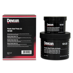 Devcon 10120 Gray Plastic Steel Putty (A), 4 lb. Kit