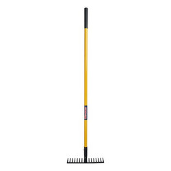 Westward Garden Level Head Rake,Steel,61 in 822H59