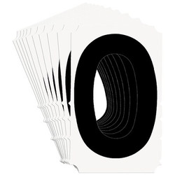 Brady Numbers and Letters Labels, PK 10 5140P-0