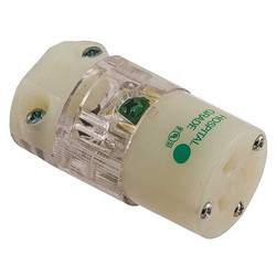 Hubbell Wiring Device-Kellems Strt Bld Cnnctr,Clr,2P3W,Elstmr,5-15R HBL8219CT
