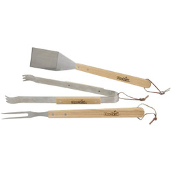 Char-Broil Hardwood BBQ Tool Set (3-Piece) 4185321
