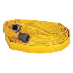 Jafx4 Fire Hose,100 ft,Yellow,Rubber G56H15FX4100P