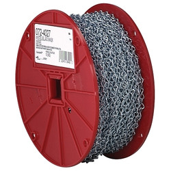 Single Jack Chain, Zinc-Plated, 100 ft, Grade 12