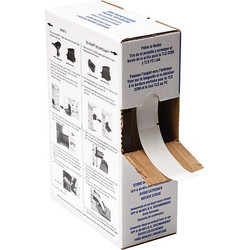 Brady Label,1 in W,Clear; White BM-23-427