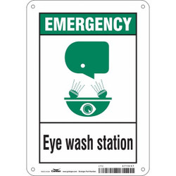 Condor Safety Sign,10 in x 7 in,Polyethylene 471C07