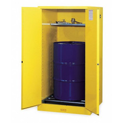 Justrite Flammable Safety Cabinet,55 Gal.,Yellow 896260