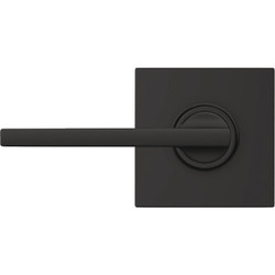 Schlage Latitude Lever Collins Matte Black Hall & Closet Lock F10GLAT622COL