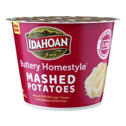 Idahoan® Buttery Homestyle Mashed Potatoes, 1.5 oz Cup, 10/Carton IDA33141
