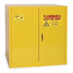 Eagle Mfg HazmatStorageCabinet,Yellow,Steel 1964X