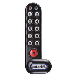 Codelocks Elect Keyless Lock,Keypad,1 5/16 in H KL1006KIT-BLK-RH