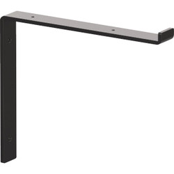 Knape & Vogt Silverton 12 In. Black Decorative Bracket RP-201SL-12BK