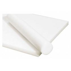 Manufacturer Varies PlstcRod,AcetalCopolym,1 3/8"Di,1ftL,Wht 1NMW1