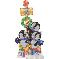 Hallmark 36 In. Playful Penguins Sign 97506