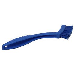 Tough Guy Detail Brush,Blue,Medium,PET,9" L 814LZ5