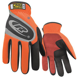 Ringers Gloves Mechanics Gloves,Hi-Vis Orange,XL,PR 116-11