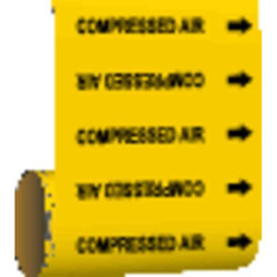 Brady Pipe Mrkr,Comprssed Air,8in H,8in W 41455