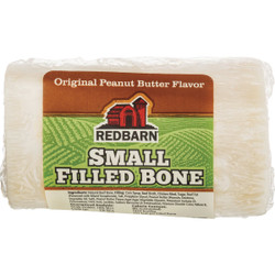 Redbarn Small Peanut Butter Flavor Filled Bone Dog Treat 413003
