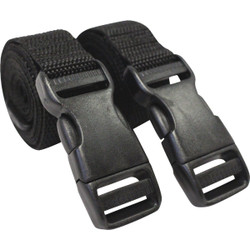 Keep It Together 1 In. x 4 Ft. Black Straps With Buckle (2-Count) Pack of 8