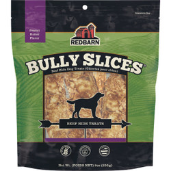 Redbarn Bully Slices 9 Oz. Peanut Butter Flavor Beef Hide Dog Treat 255014