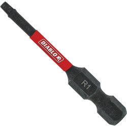 Diablo 2 In. Square #1 Impact Screwdriver Bit DSQ12B Pack of 50