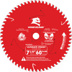 Diablo 7-1/4"60t Wood Dmn Blade D0760UXA Pack of 10