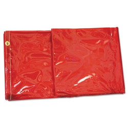 Welding Curtain, 6 ft x 6 ft, PVC, Orange, 14 mil