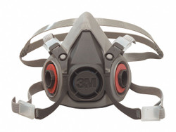 3M Half Facepiece Reusable Respirator 6100, Respiratory Protection, Small (Pack of 1) Pack of 2