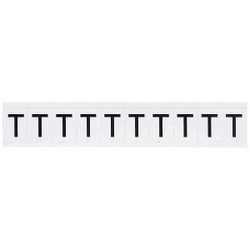 Brady Letter Label,1-1/2" H,1-11/64" W 9713-T